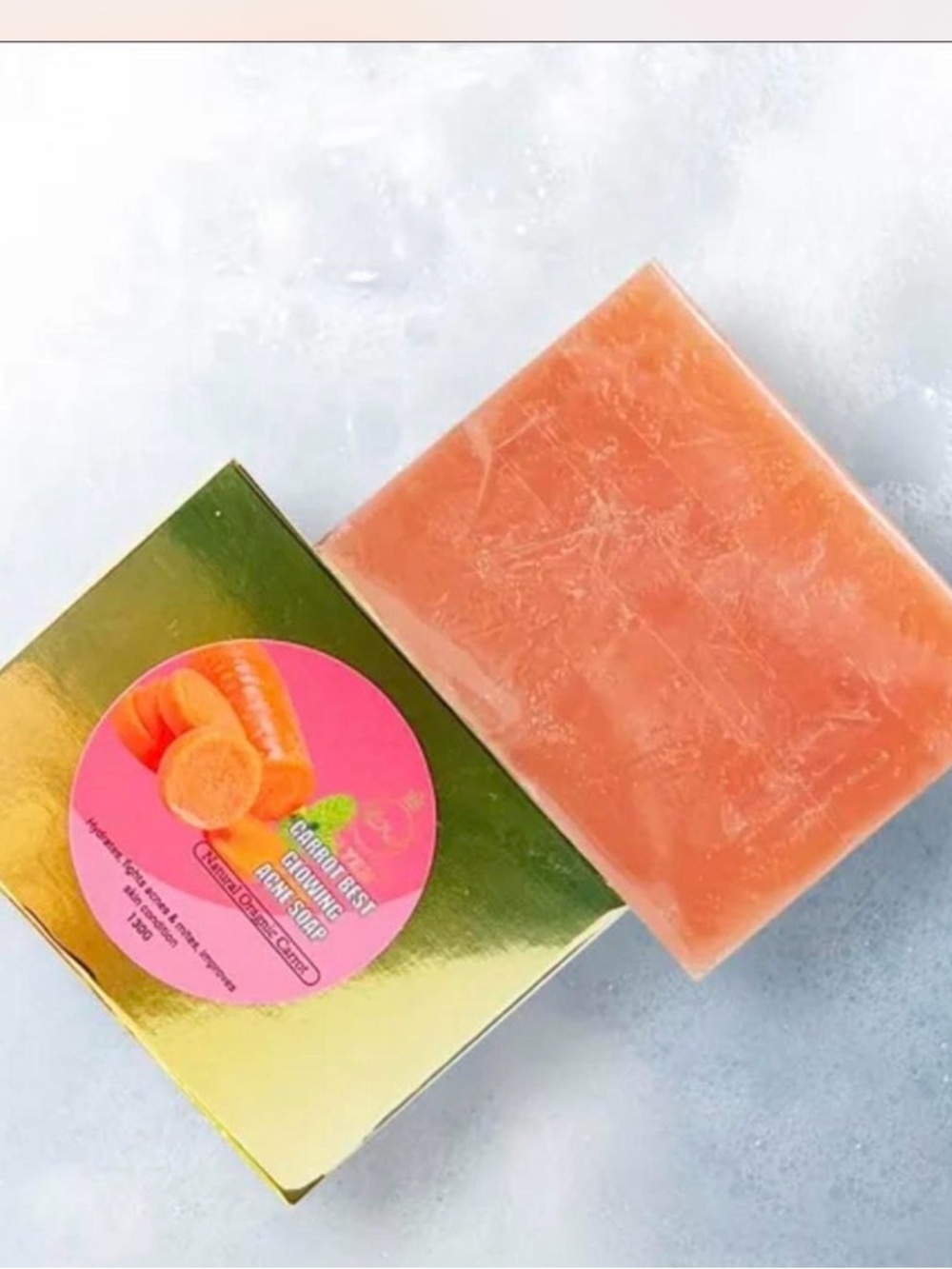 Carrot & Honey Kids Bath Soap - Orange Nourishing Bar